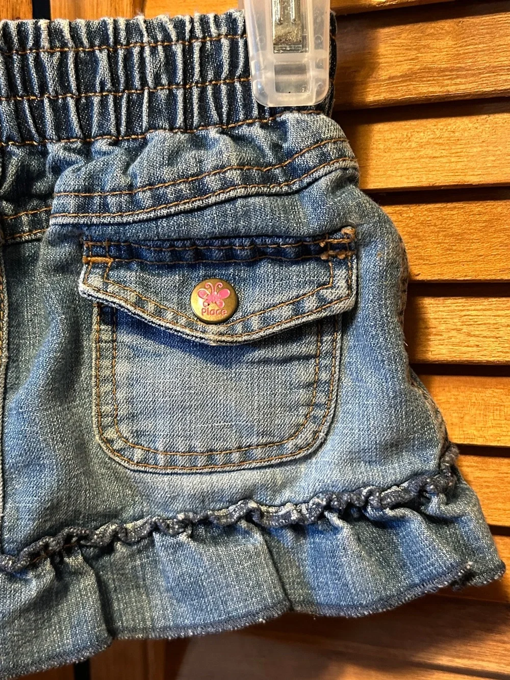 The Children's Place Ruffled Jean Skirt